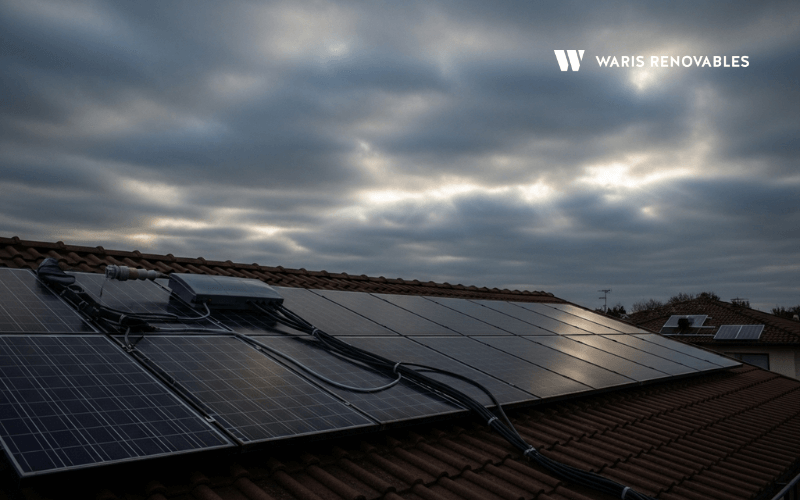 los paneles solares funcionan en dias nublados