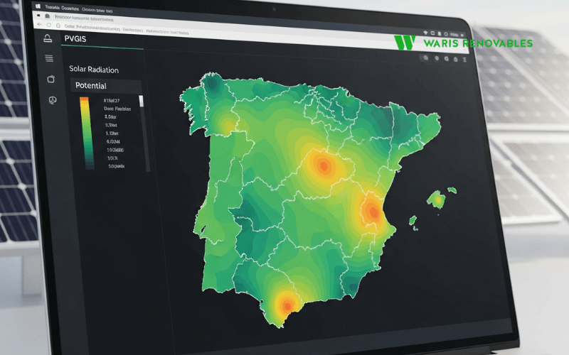 Calculadora PVGIS Comision Europea sistema informacion geografica fotovoltaica panel solar