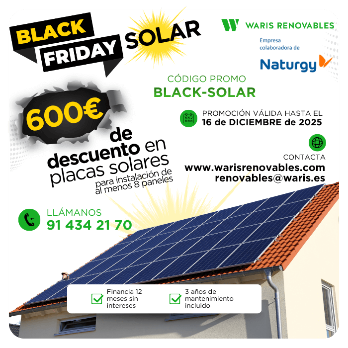 oferta black friday placas solares madrid