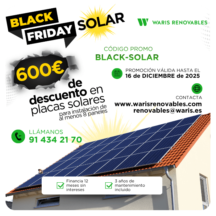 oferta black friday placas solares madrid